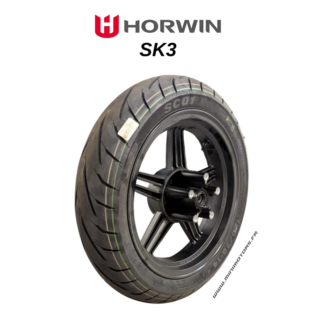 SK3 rear rim + tire set