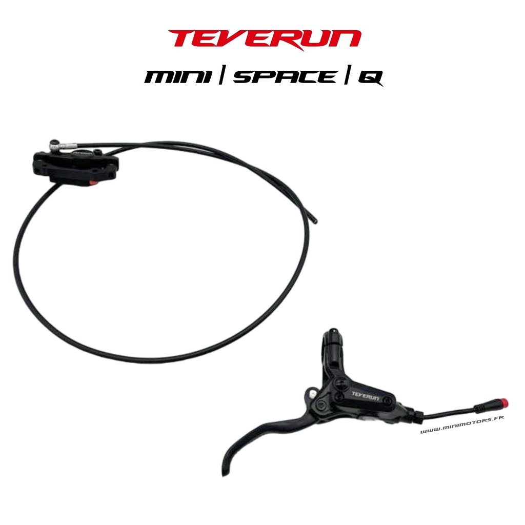 TEVERUN FIGHTER MINI & SPACE & MINI Q | KIT DE FRENO HIDRÁULICO DELANTERO COMPLETO